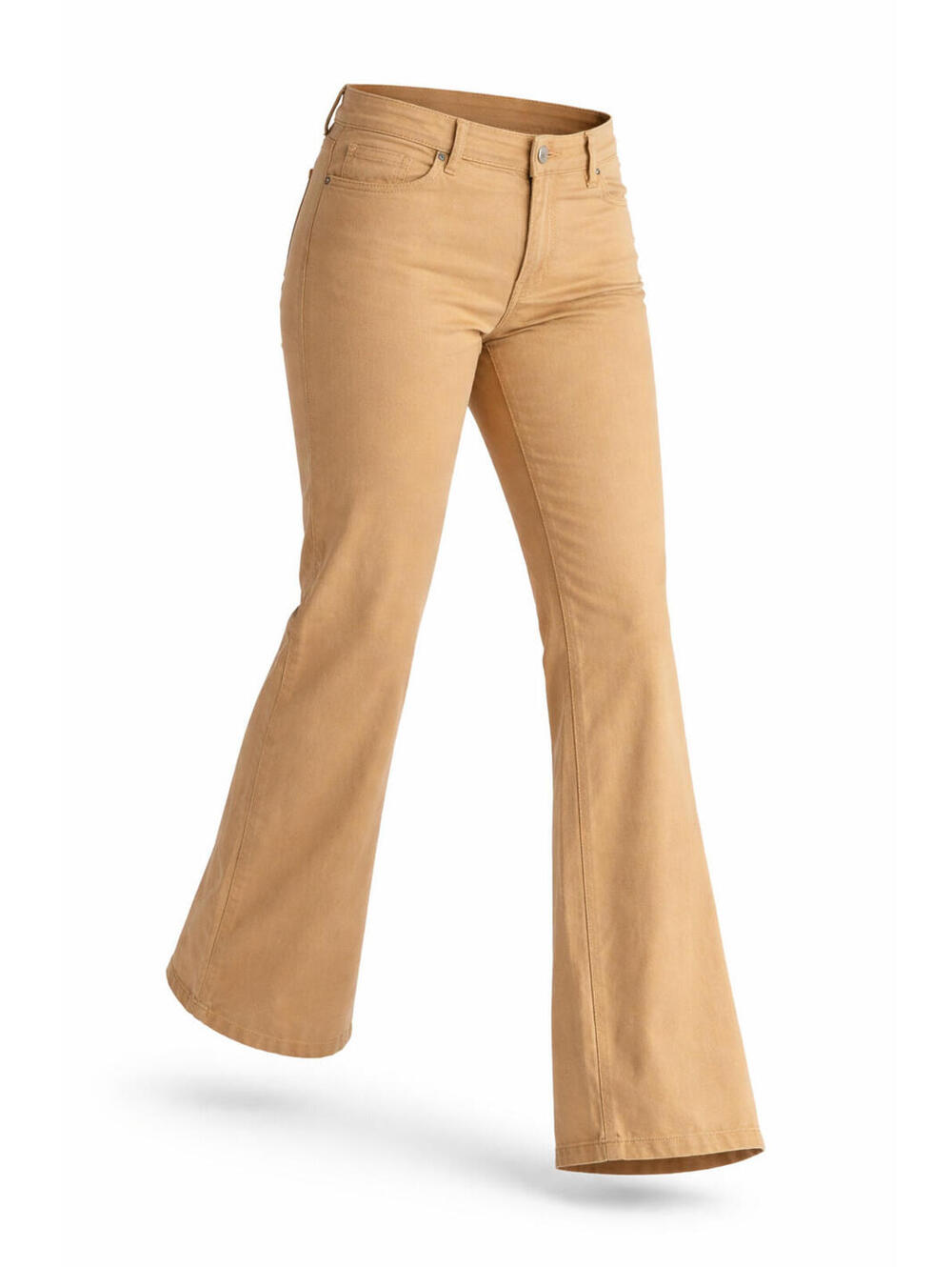 Lauren Conrad High Rise Flare Jeans Size 14 Beige Denim NWT